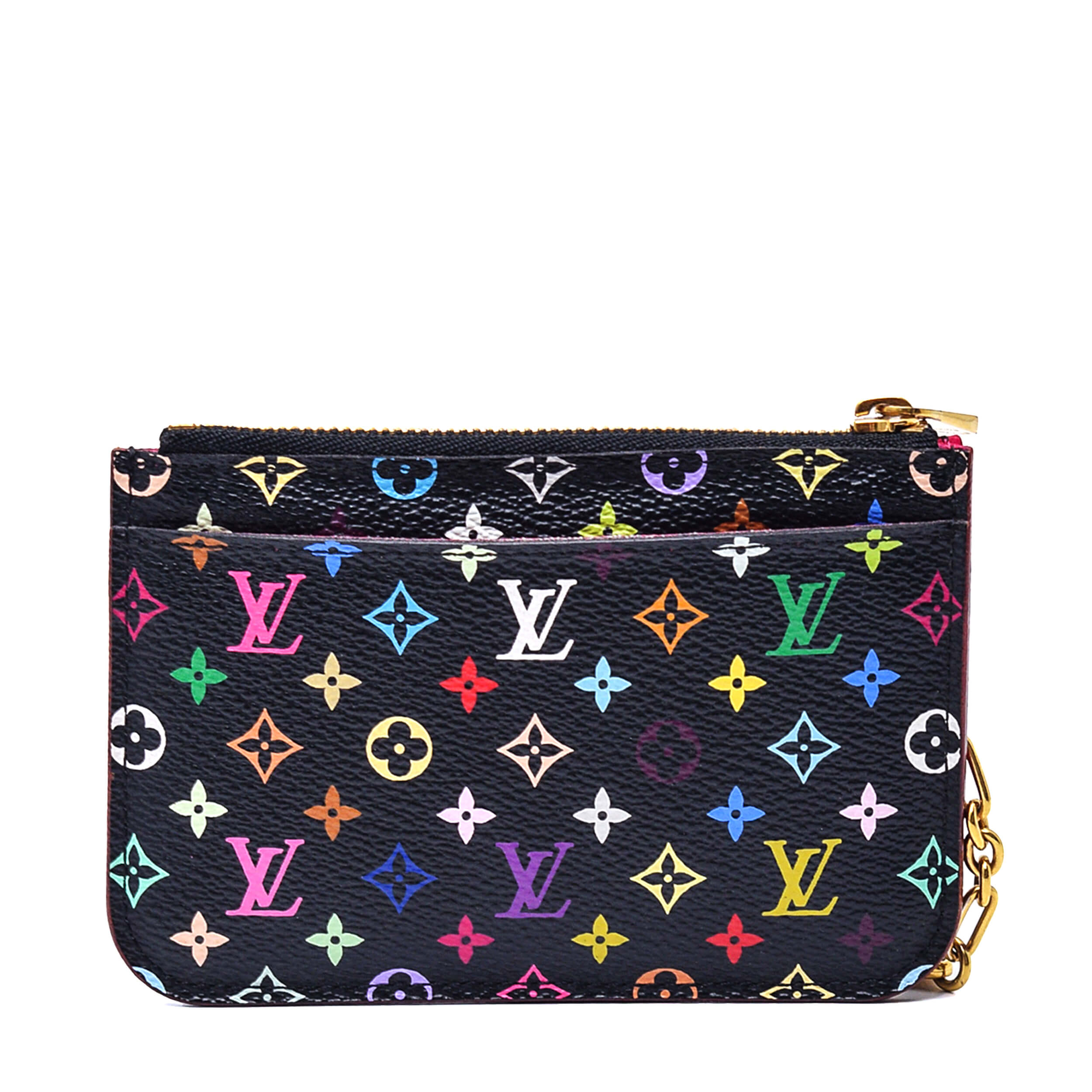 Louis Vuitton - Black Multicolor Monogram Card Holder